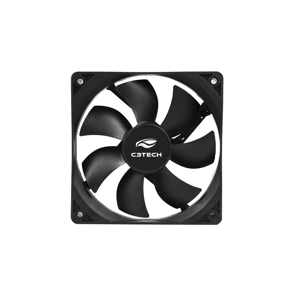 Cooler Fan F7-50BK 8CM C3Tech 1200RPM, 80*80*25mm - Preto