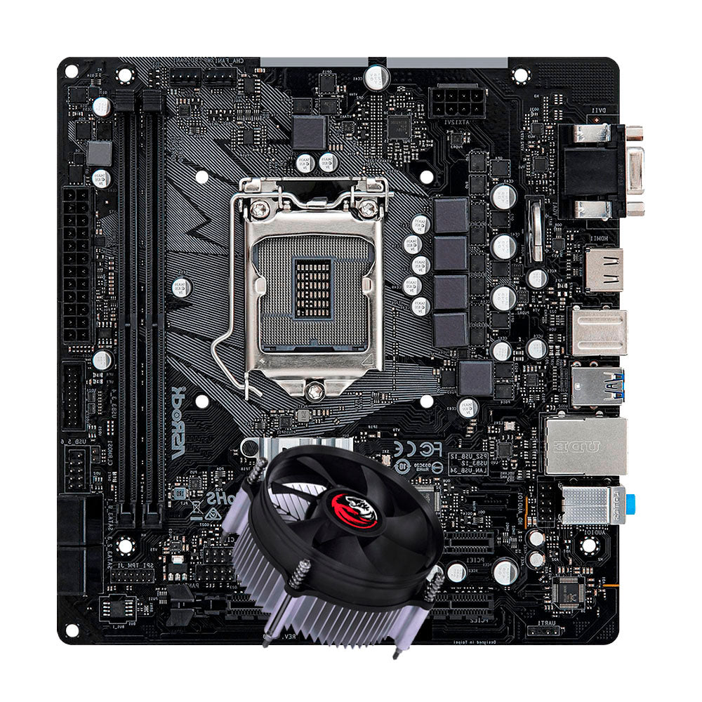 Kit Montagem de Computador, Placa Mãe ASRock LGA 1200, Processador Core i5-10505, Memória 16GB DDR4, Fonte ATX 350