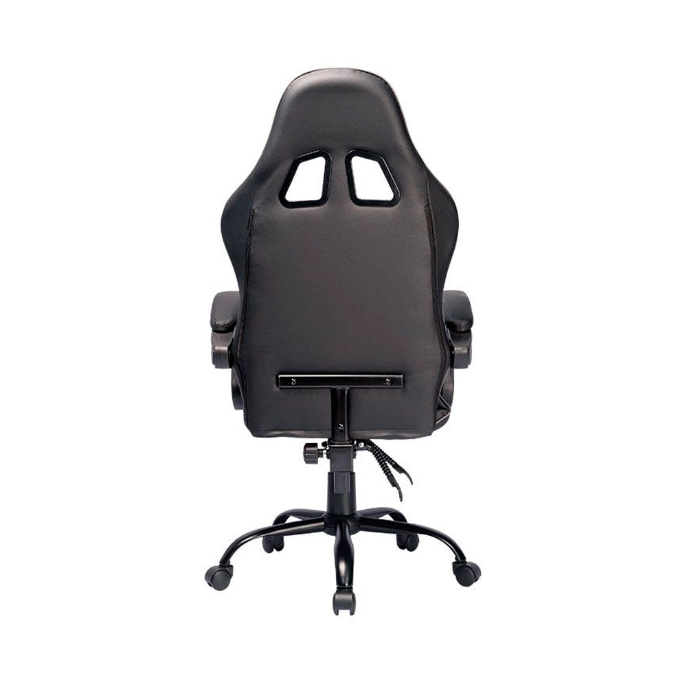 Cadeira Gamer TGT Heron TC2, Encosto Reclinável 90-135º, Suporta 120kg, Espuma de Alta Densidade, Couro PVC, Preto/Cinza