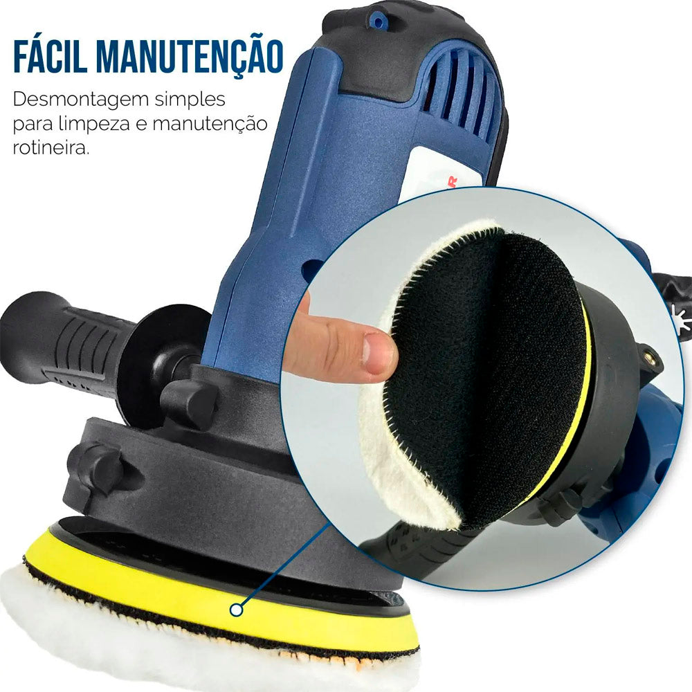 Politriz Lixadeira Automotiva Profissional 5 Polegadas 600W - Holtter