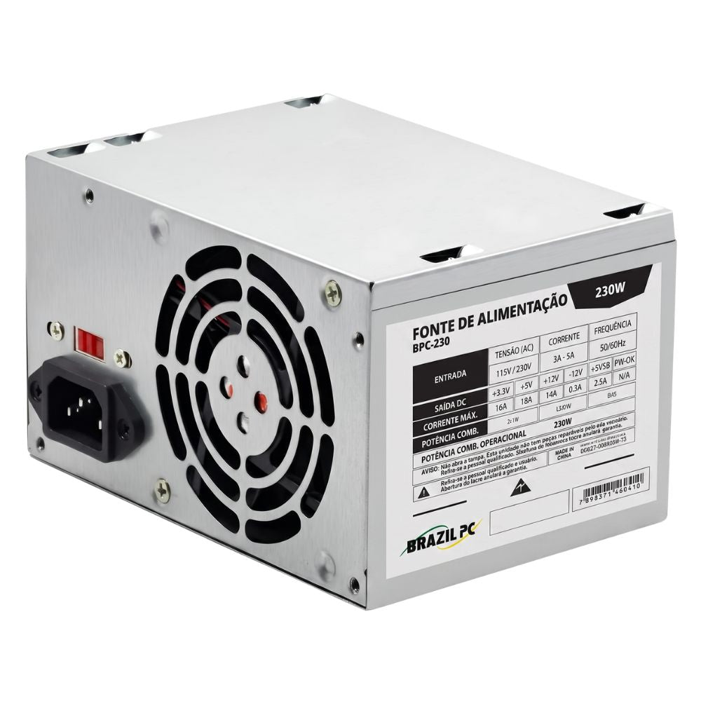 Gabinete Office TCN C5012 Preto com Fonte 230W