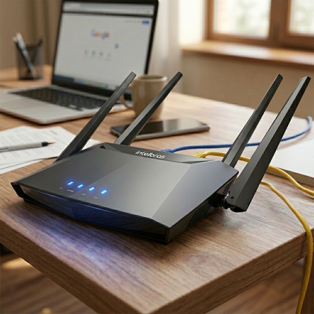 Roteador Intelbras Action RG 1200 Dual Band Gigabit AC 1200 4 Antenas Usado Sem Fonte