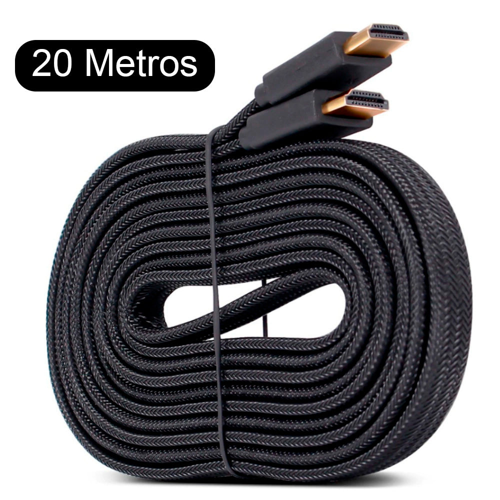 Cabo HDMI Para HDMI 20 Metros Plug v2.0 4K/30Hz D-4K02 - 20M GRASEP