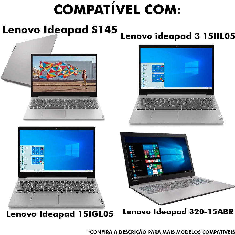 Bateria Notebook Compativel Com Lenovo Ideapad 320 15ikb L16L2PB2 - Polímero - 7.4 V