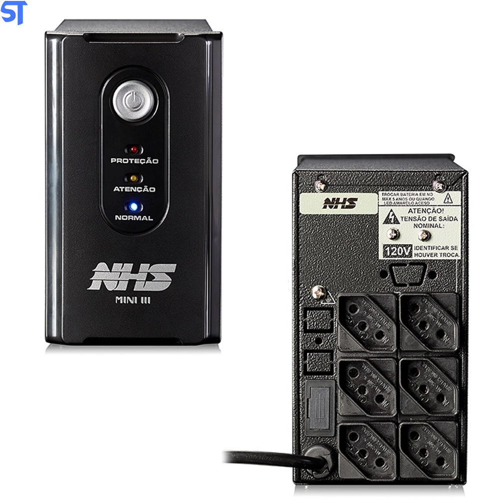Nobreak NHS Mini III 600VA/300W Bivolt