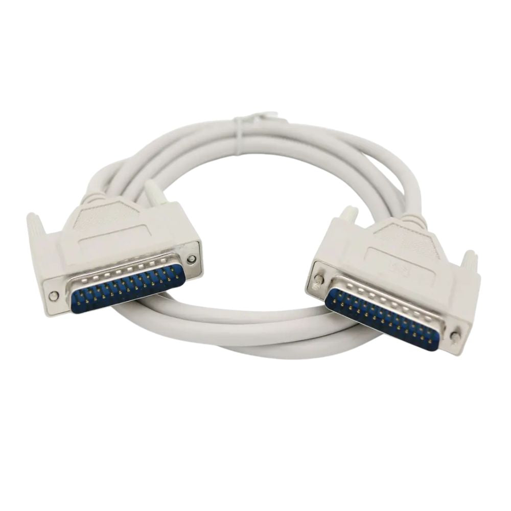 Cabo Serial RS232 DB25 Macho x Macho 25 Pinos Para Impressora PC Automação