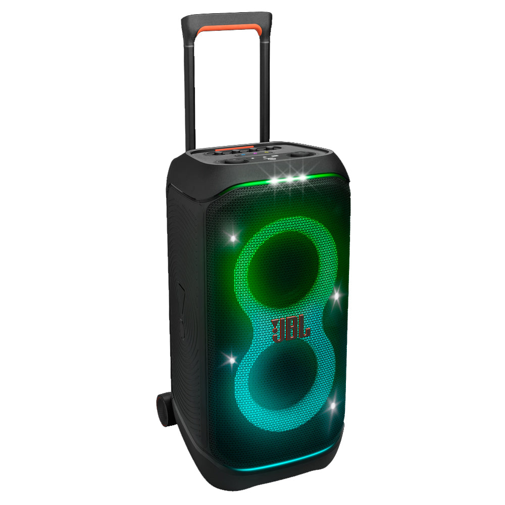 Caixa de Som Bluetooth JBL Party Box Stage 320, IPX4, Show de Luzes, Até 18 Horas de Reprodução, 240W