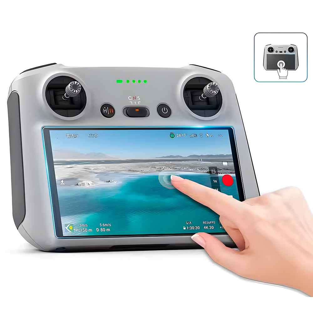 Película De Vidro, Para Controle Drone, DJI RC Mini 3 Pro, Anti Arranhões