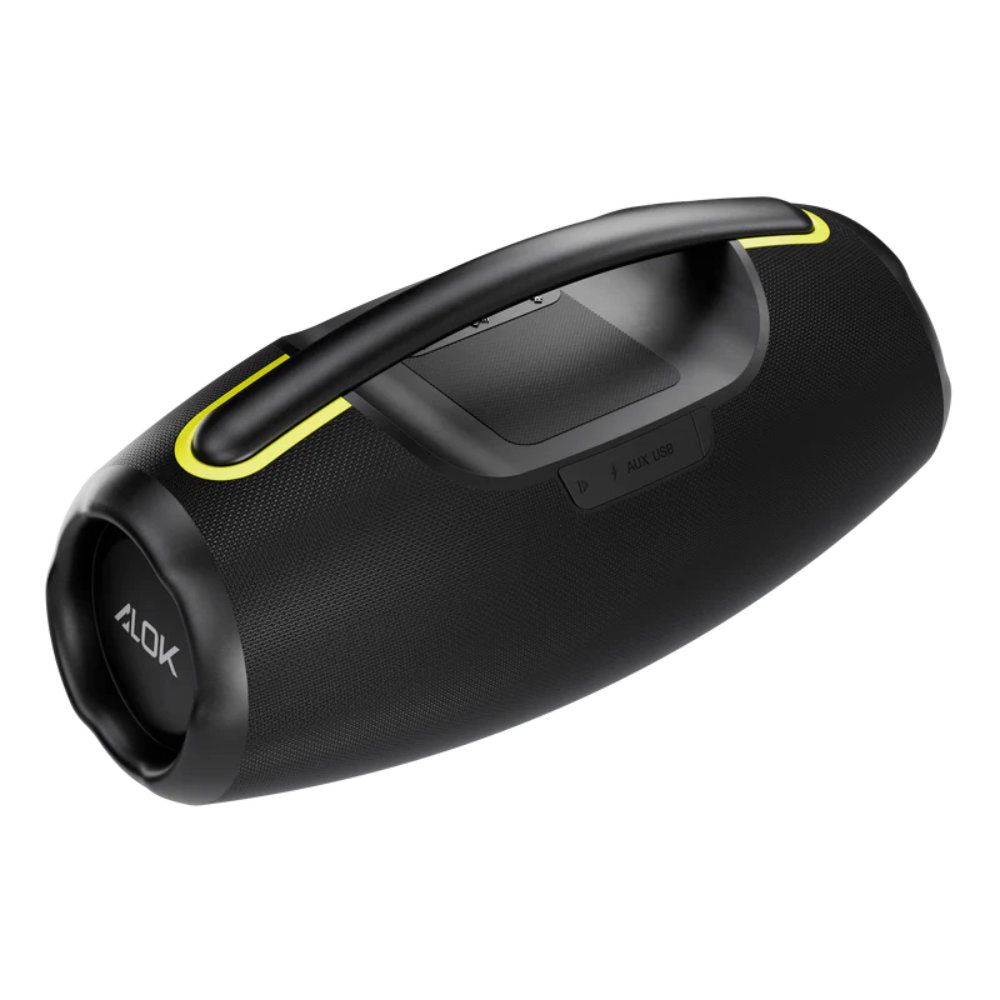 Caixa de Som Bluetooth Waaw by Alok Hyperboom 1000 Preto, 180W, RMS, IPX4, Bateria 24h, TWS, Party Mode