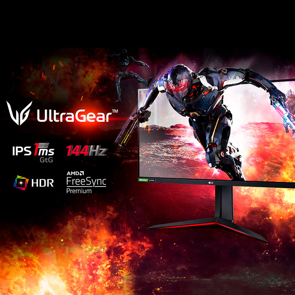 Monitor Gamer LG UltraGear 24 Full HD, 144Hz, 1ms, IPS, HDMI e DisplayPort, 99% sRGB, HDR, FreeSync, VESA 24GN60R-B.AWZM