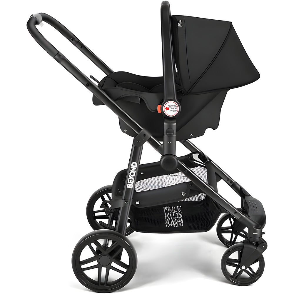 Carrinho Passeio Beyond 2 Em 1 Assento Moisés 0-15kgs Preto Multikids Baby - BB428
