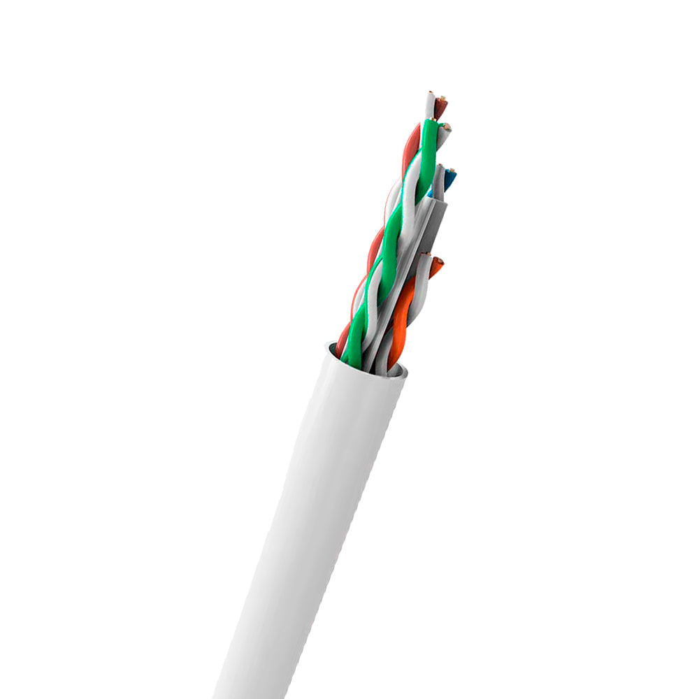 Caixa de Cabo de Rede LAN 4PX24AWG CAT6 UTP LSZH -100% Cobre Wec, Branco