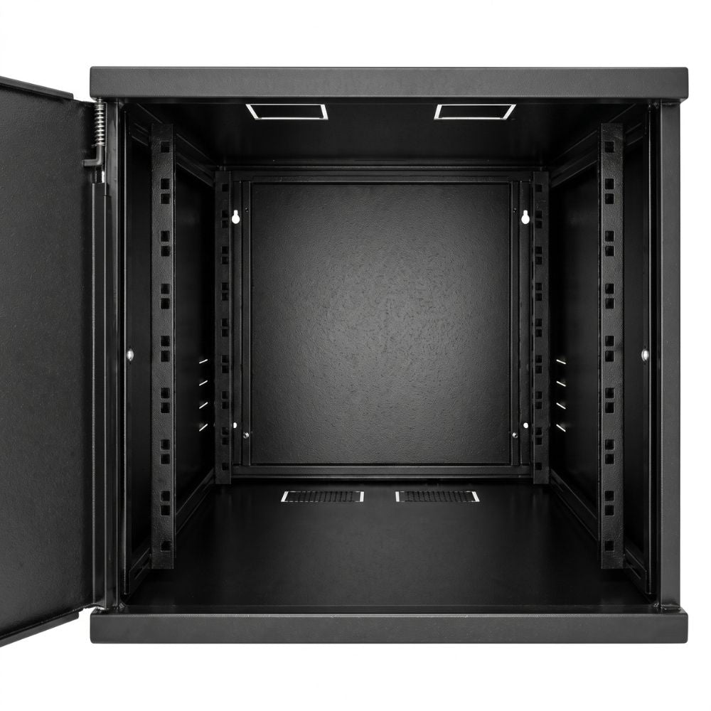 Mini Rack de Parede 19" 8U x 570 mm com Porta de Acrílico Soldado Max Eletron 2050
