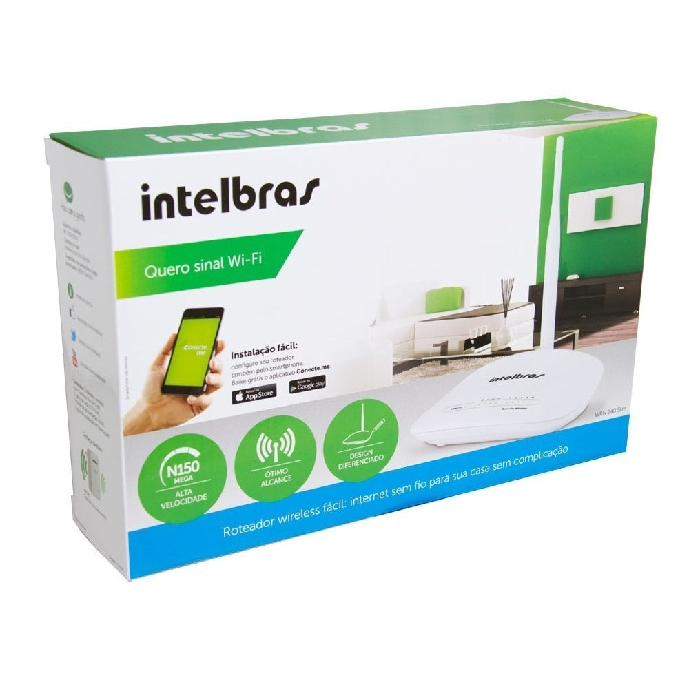 Roteador Wireless 150 Mbps Intelbras WRN240 SLIM N150