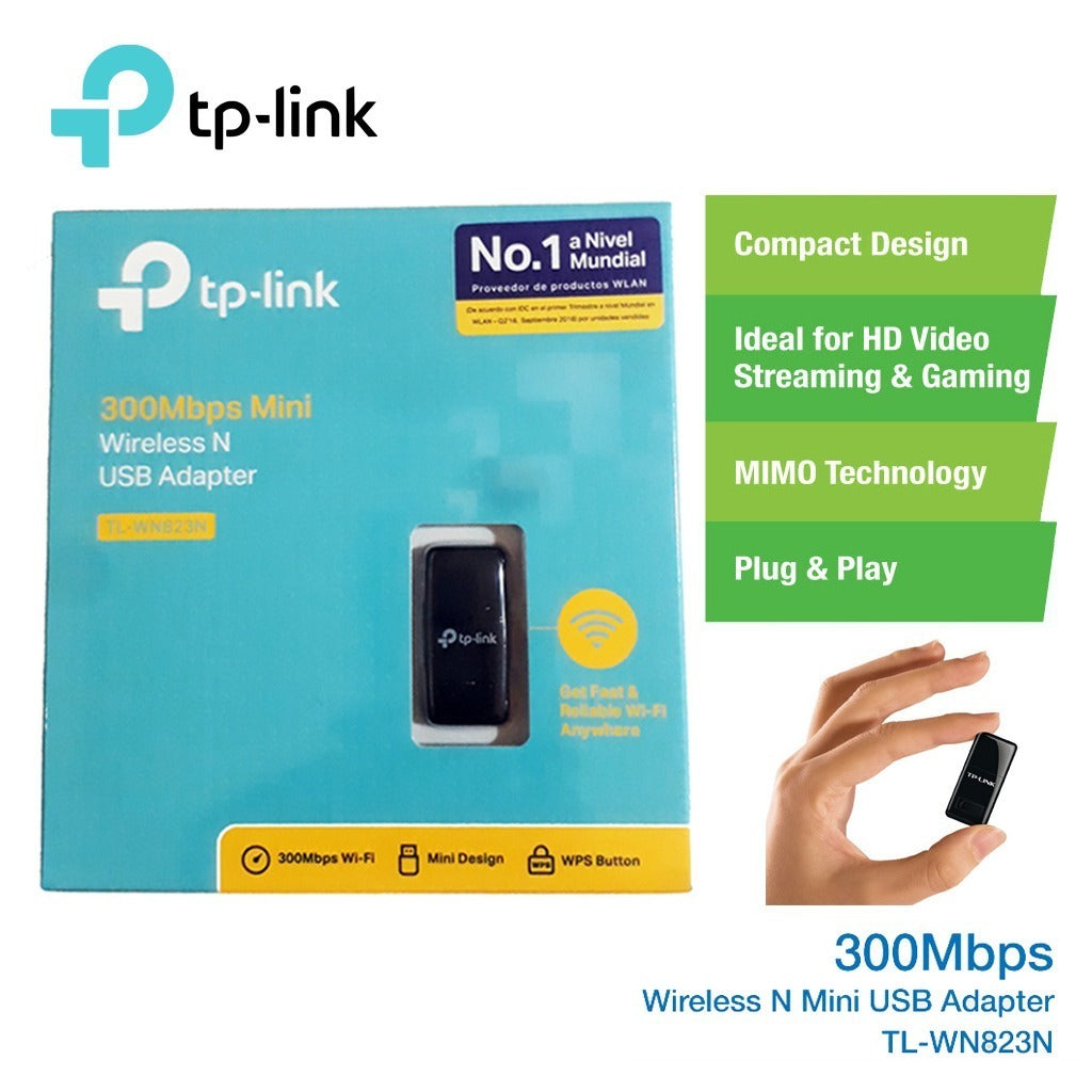 Adaptador USB Wi-Fi Wireless Tp-Link Wn823n 300mbps