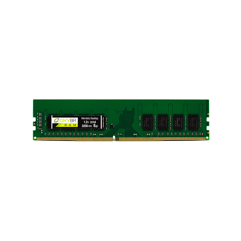 Memória RAM Desktop OxyBR 8GB DDR4 DIMM 3200MHz 288 pin 1.2V PC4-25600