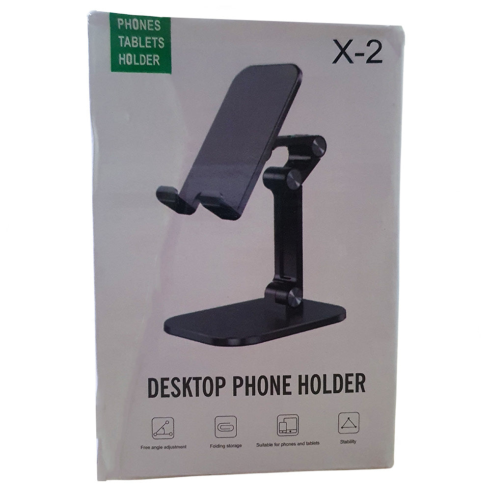 Suporte De Mesa Para Smartphones e Tablets, Ajustável e Dobrável - Verde