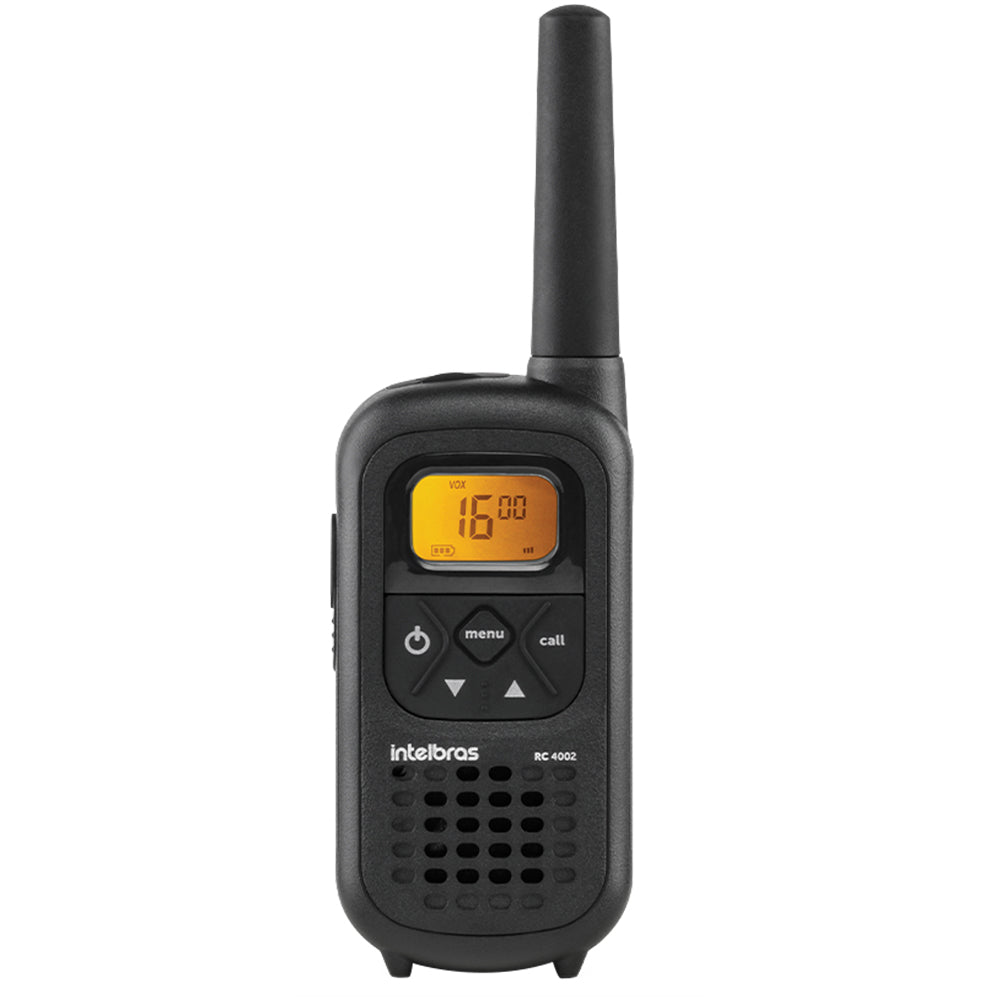 Rádio Comunicador Walk Talk Com 26 Canais Intelbras RC 4002 - Preto