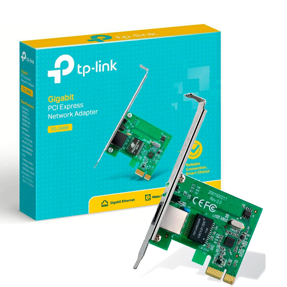 Placa De Rede TP-link 10/100/1000mbps Pci Express TG-3468 Ethernet Gigabit