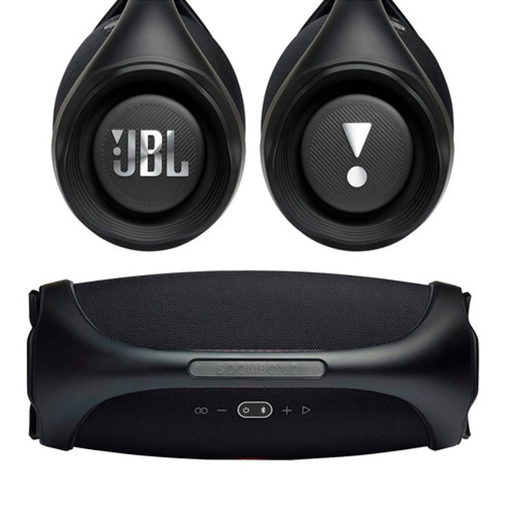 Caixa de Som Portátil JBL Boombox 2, RMS 80W, Bluetooth 5.1, À Prova D'Água, JBLBOOMBOX2BLK, Preto