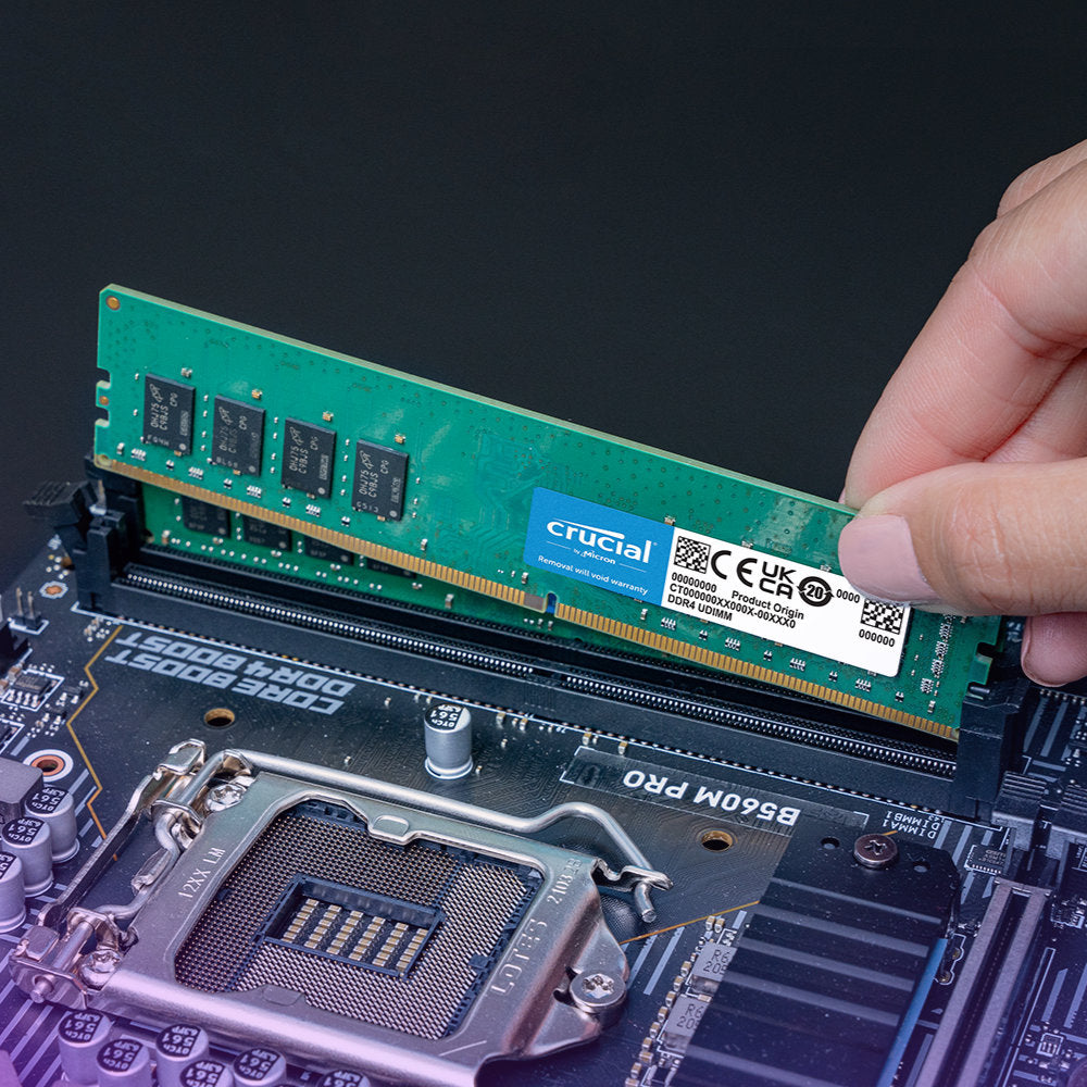 Memória RAM Desktop Crucial Basics 8GB 3200MHz DDR4 UDIMM CL22 - CB8GU3200