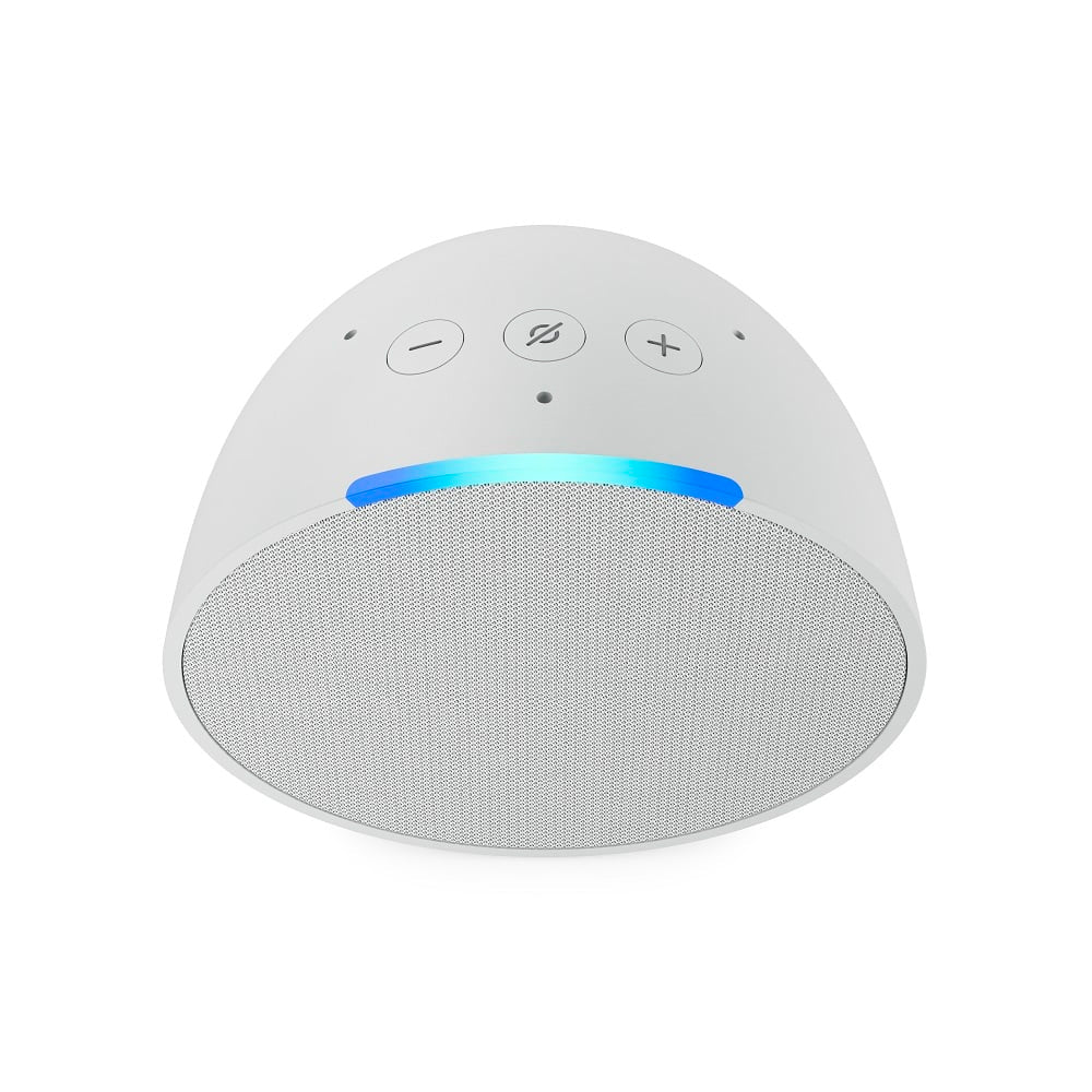 Echo Pop Smart Speaker Com Alexa, Controle De Voz, Wi-Fi, Alto Falantes Potentes - Branco