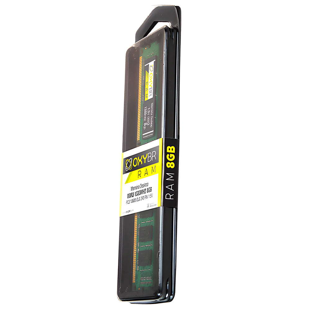 Memória Ram Desktop 8GB, 1333MHz, DDR3, CL9, OxyBR, OXY1333D3N9/8