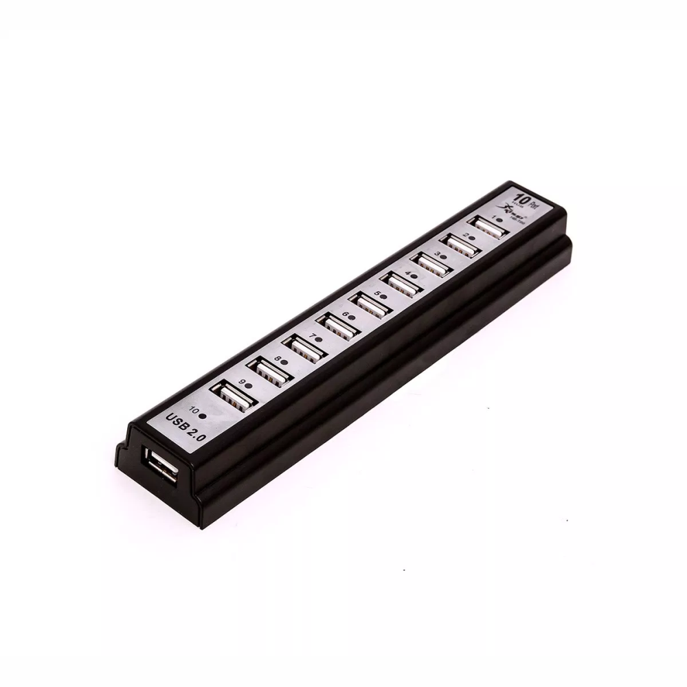 Hub Usb 2.0 Com 10 Portas Extensor Com Fonte 480Mbps Plug And Play Knup HB-T69