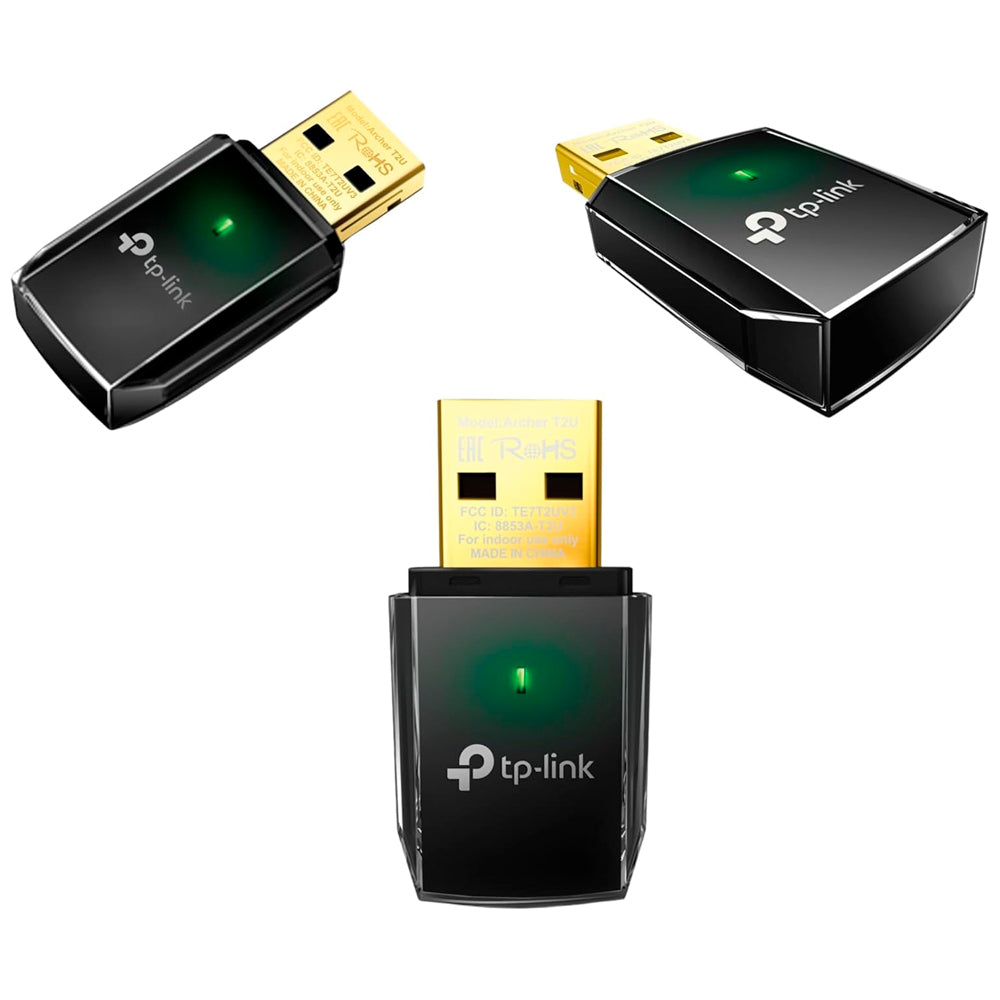 Mini Adaptador Wifi Tp-Link Archer T2U AC600 USB Dual Band / 2.4GHz / 5GHz - 600Mbps