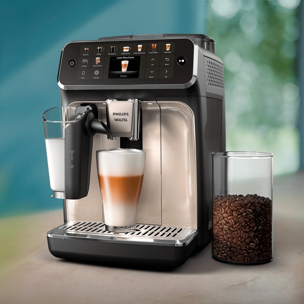 Máquina de Café Expresso Philips Walita Superautomática LatteGo Série 5500, 1400W, 220v - EP5547/93