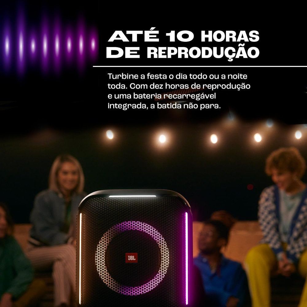 Caixa de Som JBL Bluetooth Partybox Encore, Com 2 Microfones , Novo Design à Prova de Respingos, 100W