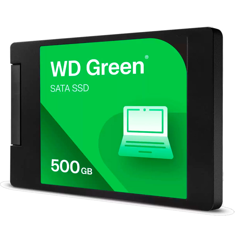 SSD WD Green 500GB 2.5" SATA III 6Gb/s, 7mm, Leitura até 545MB/s, 3D NAND, WDS500G5G0A
