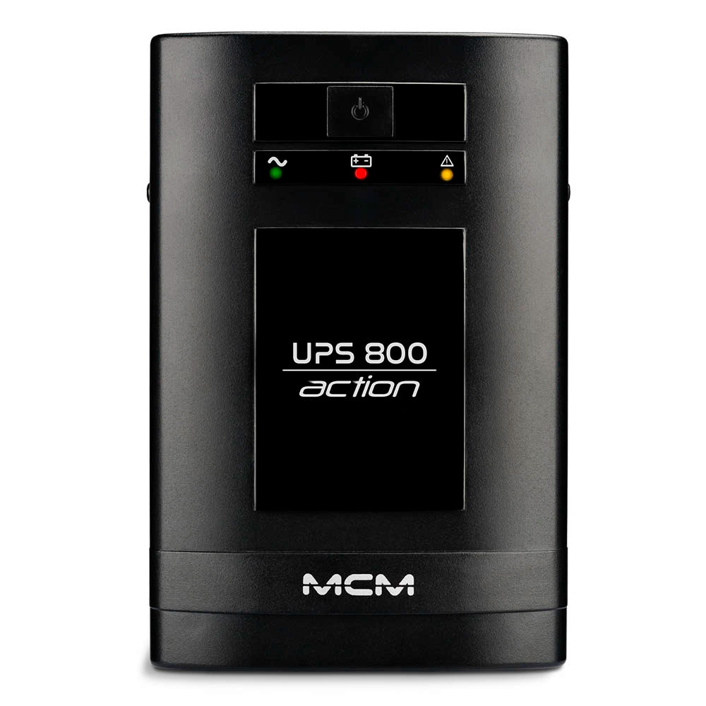 Nobreak UPS MCM 800VA ACTION 3.1, Entrada Trivolt (115/127/220V), Saída 6 Tomadas 115V c/ Entrada Bateria Estacionária