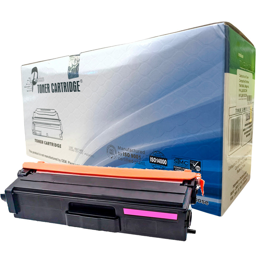 Cartucho de Toner Compatível Brother, TN419M, Magenta, P/HLL8360CDW, MFCL8610CDW, MFCL8900CDW, MFCL9570CDW, Premium 9K