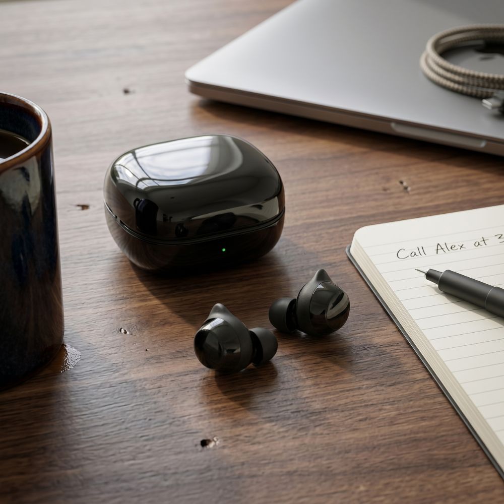 Fone de Ouvido Samsung Galaxy Buds Core, Bluetooth,3 Microfones, Bateria até 35h e Resistência IP54 - Preto