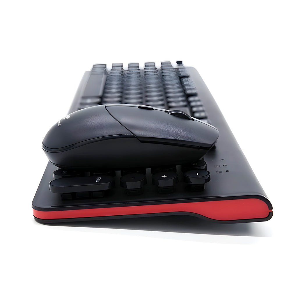 Kit Teclado e Mouse C3Tech K-W80BK, Wireless, ABNT2 Multimídia, 1600DPI, 4 Botões - Preto