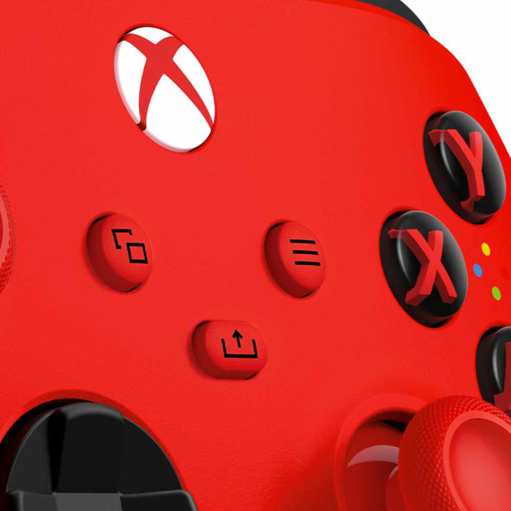 Controle Xbox Sem Fio Pulse Red Series X/S One PC Bluetooth USB-C - Vermelho