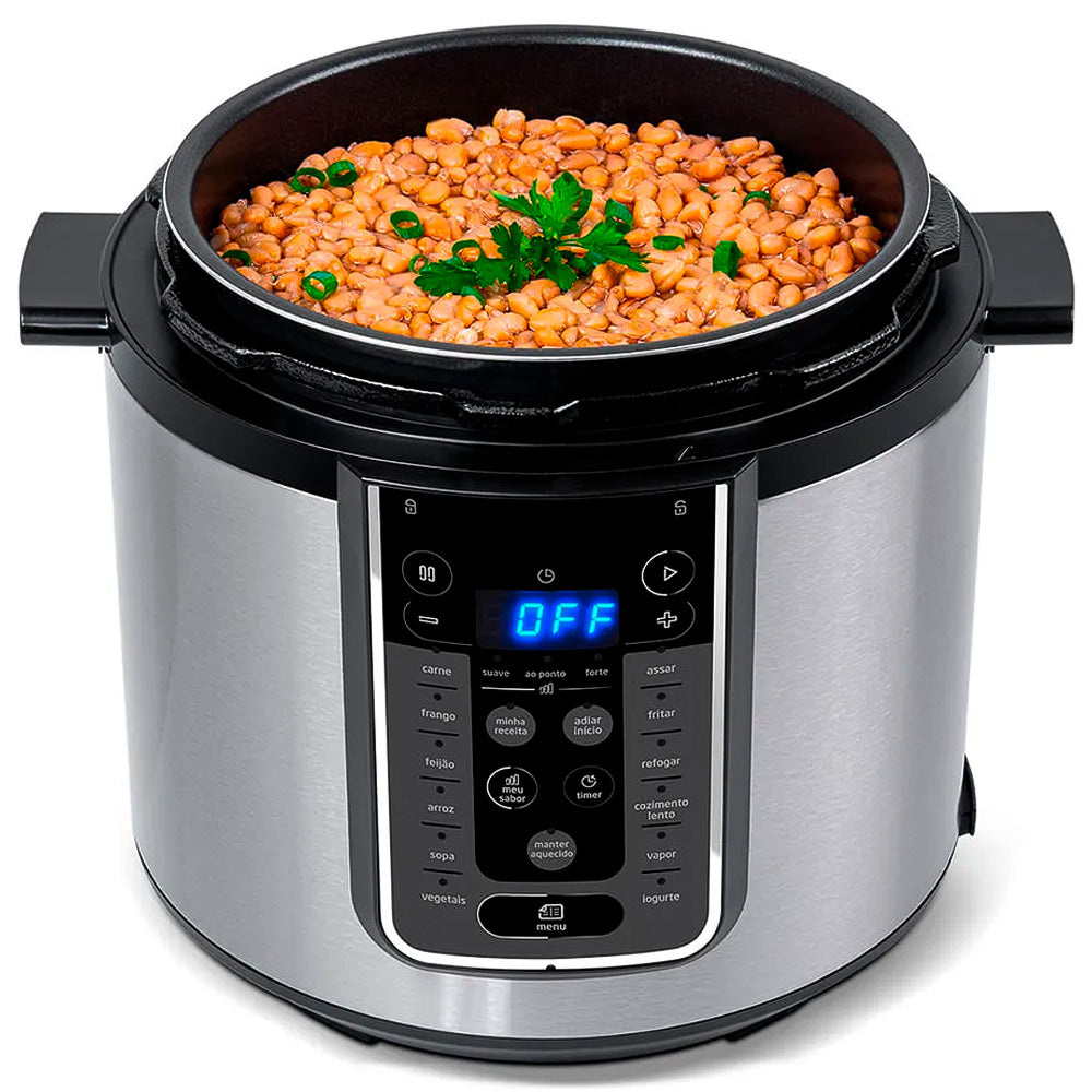 Panela de Pressão Elétrica 6L MasterSteam Inox Midea - 220V