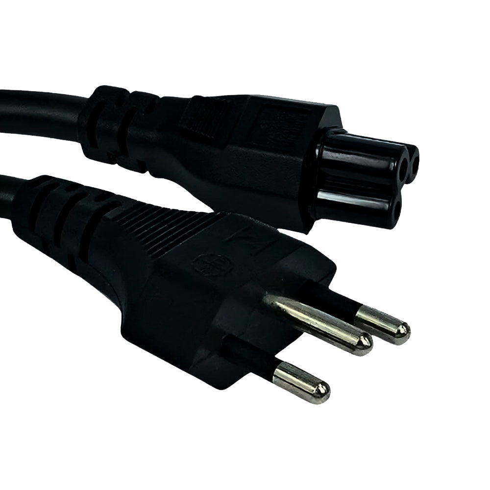 Cabo de Força Tripolar 1,5 Metros, Para Fonte de Notebook, Tipo Mickey, 3 x 0,5m, OD6.8, Next Trad - 03498