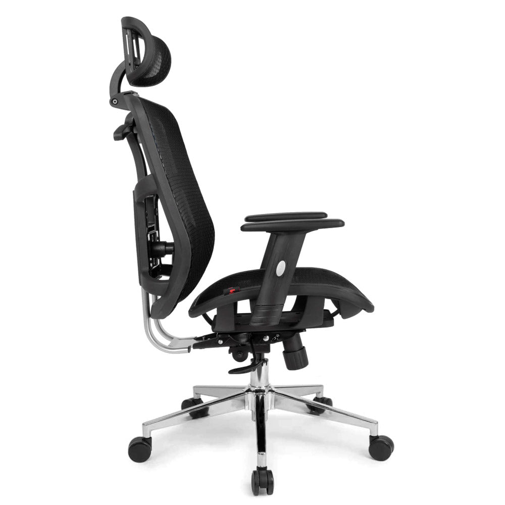 Cadeira Gamer e Escritório DT3 Office Diana Cavaleira Series Ergonômica Com Estofado de Mesh, Reclinável, Preto, 11726-7