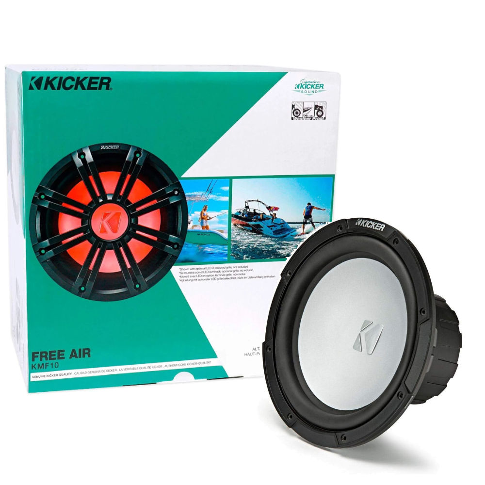 Subwoofer Kicker 45KMF104 Marinizado Free Air 10" 175W RMS 4 Ohms