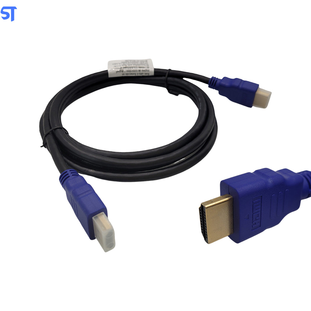 Cabo HDMI 2 Metros Reforçado Macho x Macho ( Dual Comp ) Ponta Azul