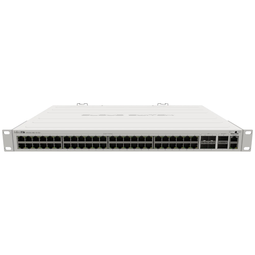 Switch MikroTik CRS354-48G-4S+2Q+RM, 2x QSFP+ 40G, 48 Portas Gigabit, Layer 3, 4x SFP+ 10G, Rack 19