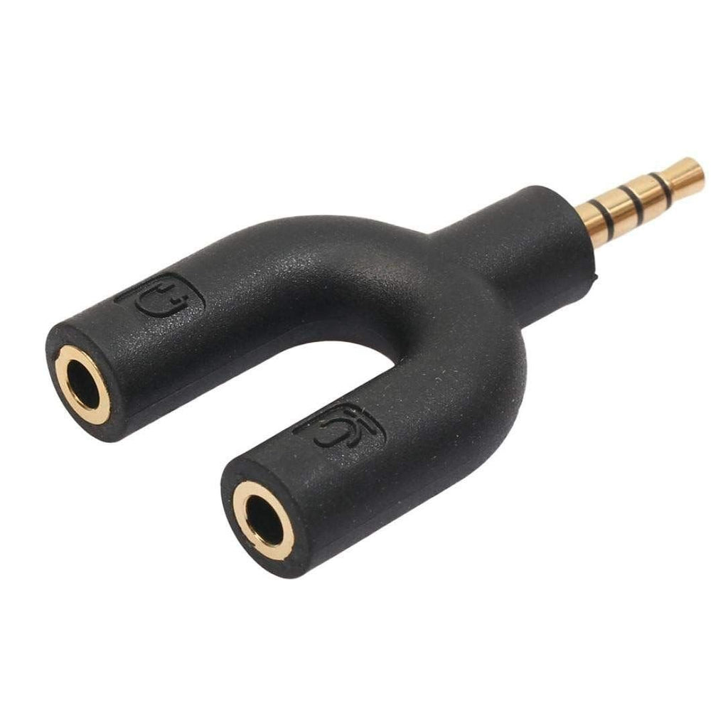 Adaptador P3 Macho x 2 P2 Fêmea para Fone e Microfone Lelong LE-07