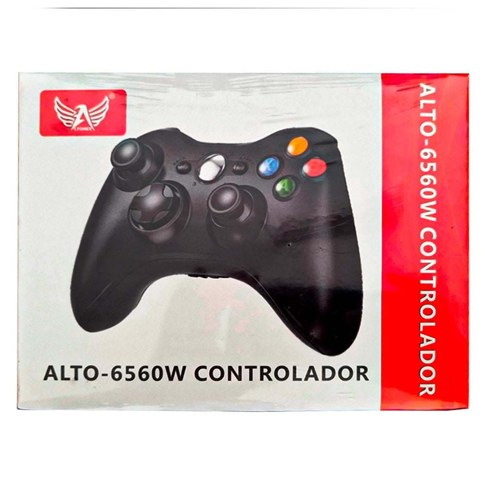 Controle Sem Fio para Xbox 360, Compatível com PC, Sistema de Vibração, Altomex 6560W