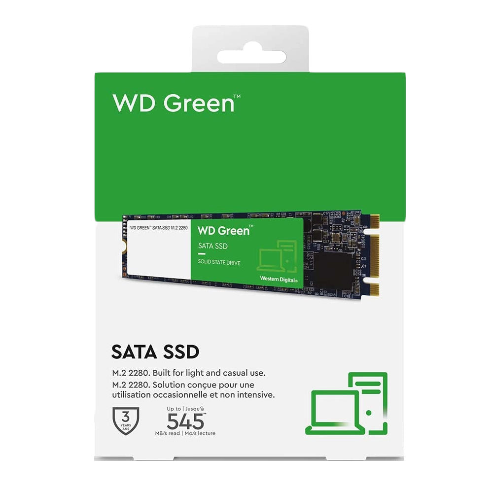 SSD Western Digital WD Green 240GB, SATA III 6Gb/s M.2 2280, Leitura 545MB/s WDS240G3G0B