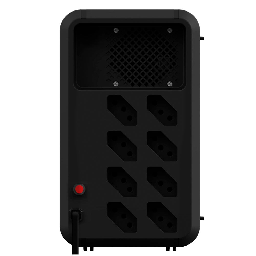 Nobreak Interativo Intelbras ATTIV 1500VA, Bivolt, Semi Senoidal, Com 8 Tomadas de Saída 115V Preto