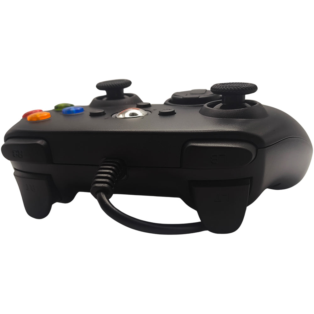 Controle XBOX 360 USB Com Fio, Para Computador e Notebook, KNUP, KP-GM033, Preto