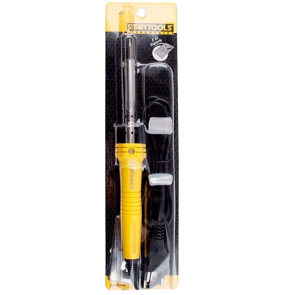 Kit Ferro de Solda 40W, Com Estanho, Suporte Profissional, 220V, BOMVINK, BOM-9517