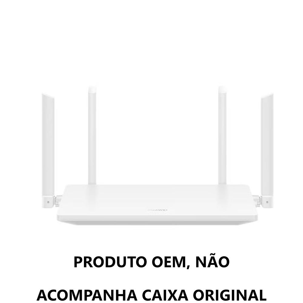 Roteador Huawei Wi-Fi 6 AX2 WS7001 Sem Fio, Dual Band 1500Mbps Gigabit , Mesh+ OEM S/Box – Branco